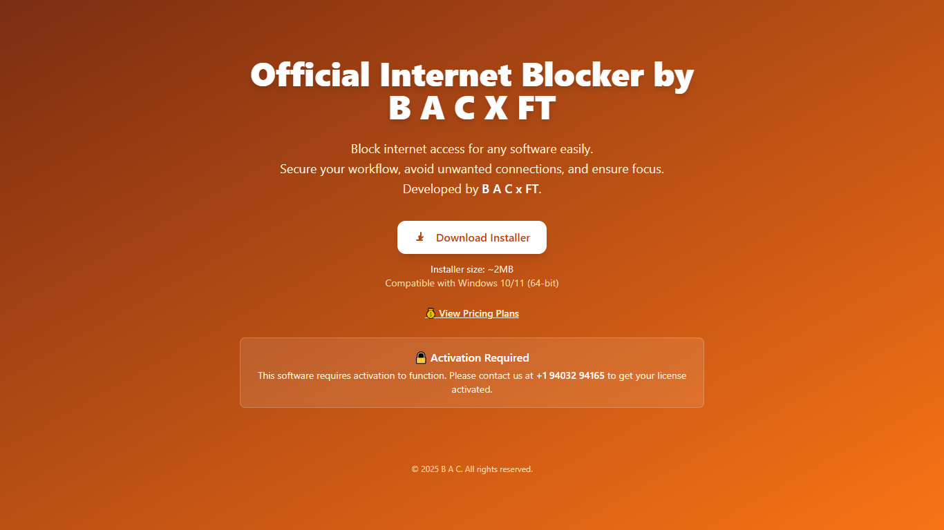 Official Internet Blocker